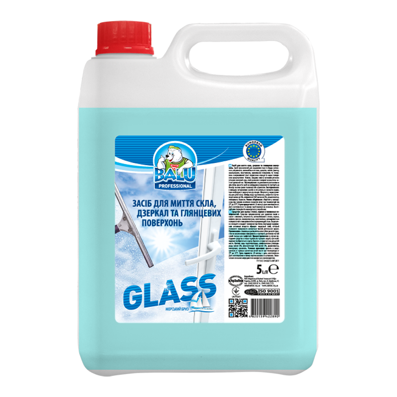 Засіб для миття скла, дзеркал та глянцевих поверхонь BALU® GLASS